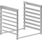 Amgood AmGood 6 Tier Under Table-Mounted Aluminum Sheet Pan / Bun Pan Rack. 28 in. x 23 in. x 25 in. BPR TM-FULL-6-Z - alternate 1